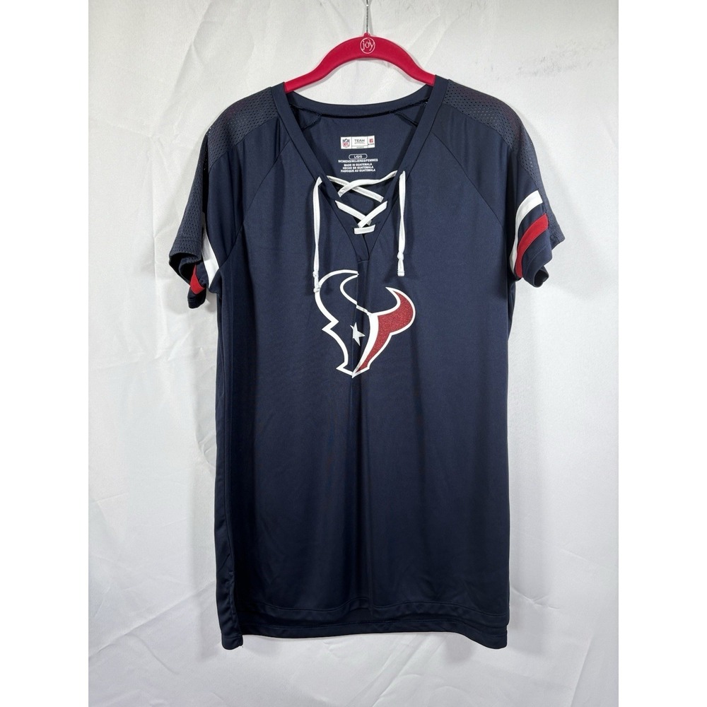 NFL team apparel Womans shirt Size‎ L Houston Texans Drawstring #99 Watt
